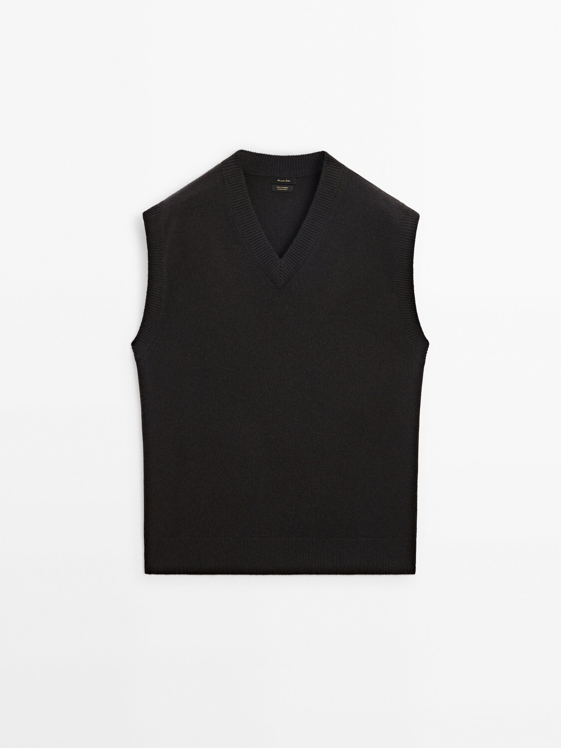 

Вязаный жилет Massimo Dutti, серый