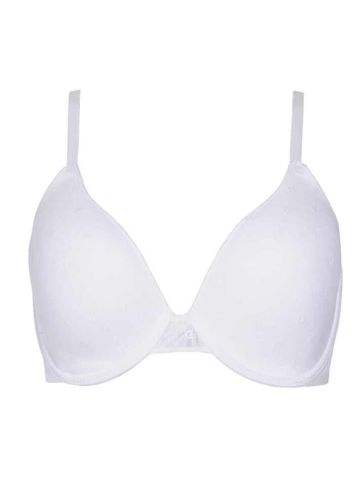 

Бюстгальтер на косточках DKNY Monogram Mesh, белый