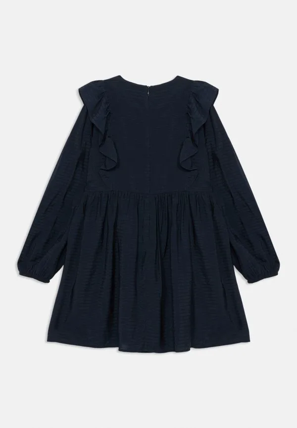 Праздничное платье а-силуэта с длинными рукавами и оборками Tommy Hilfiger, Dark Night Navy — фото 2