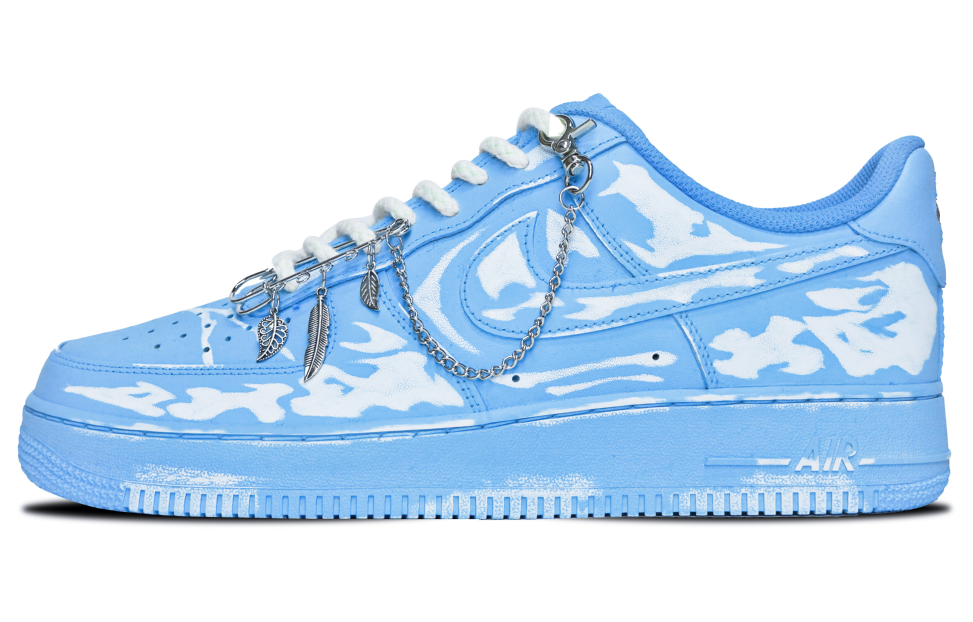 

Кроссовки Nike Air Force 1 Skateboard Shoes Men Low-Top Blue