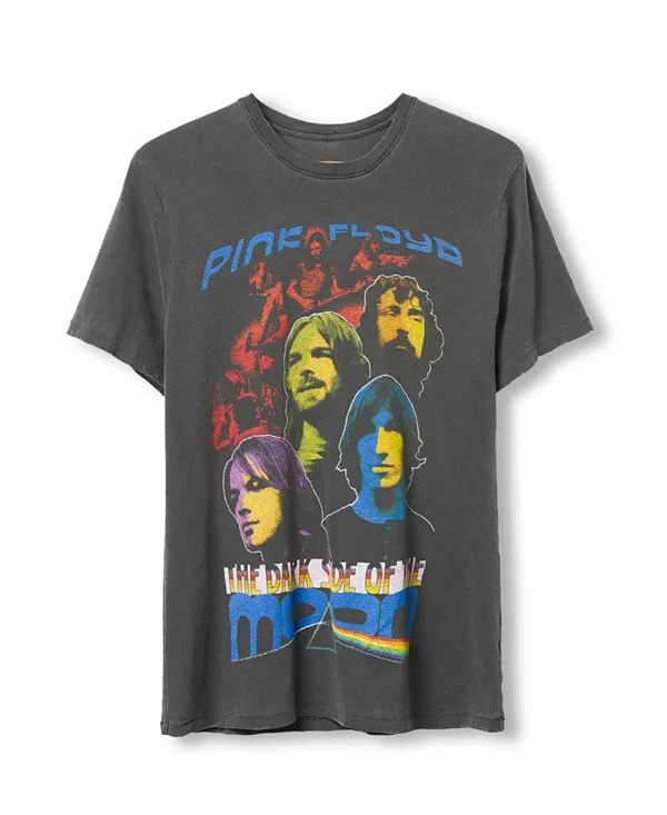 

Винтажная футболка унисекс "Темная сторона Луны" Junk Food Clothing, серый