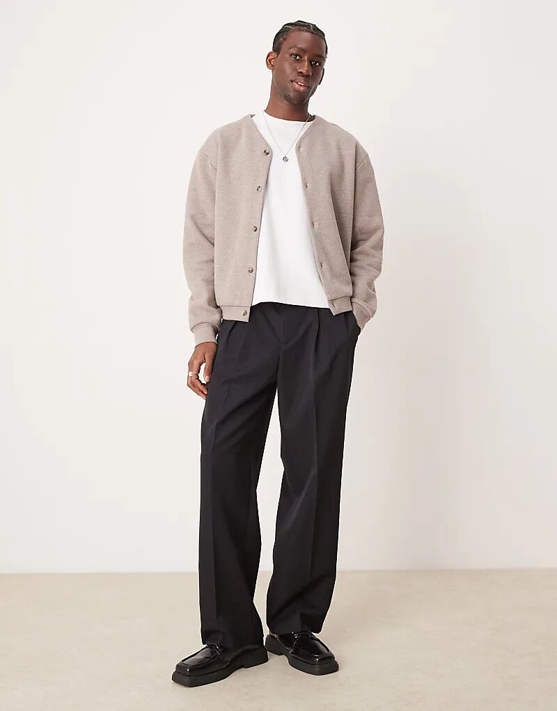 

Плотный свободный кардиган коричневого цвета ASOS DESIGN