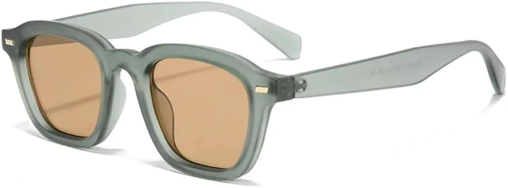 

Солнцезащитные очки для мужчин и женщин - защита UV400 - градиентные линзы с цветными заклепками для занятий спортом на открытом воздухе и вождения DSVIGF, Green Tea