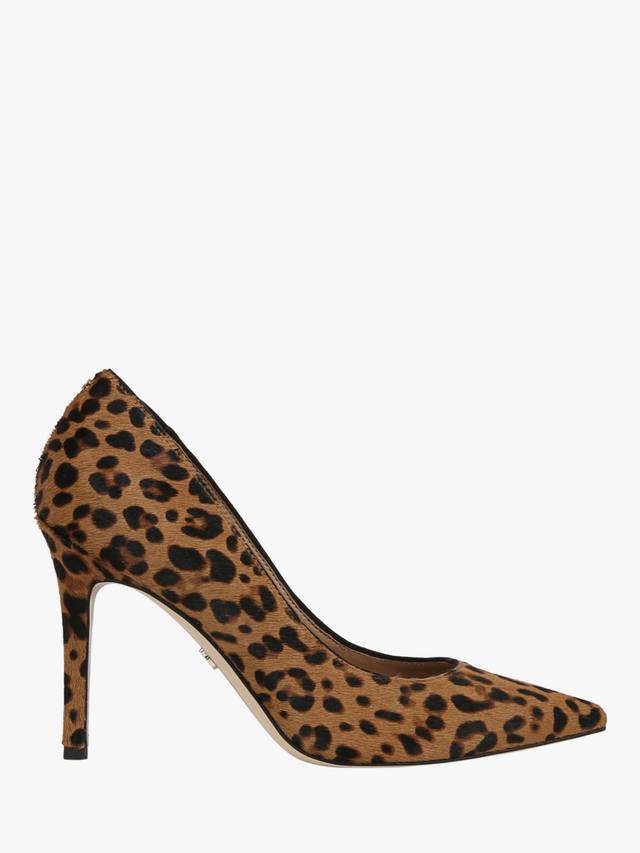 Туфли-лодочки на шпильке из кожи цвета hazel Sam Edelman, Brown/Multi