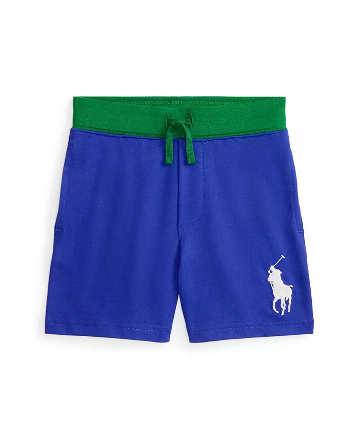 

Шорты из хлопкового джерси Big Pony для малышей и мальчиков Polo Ralph Lauren, синий