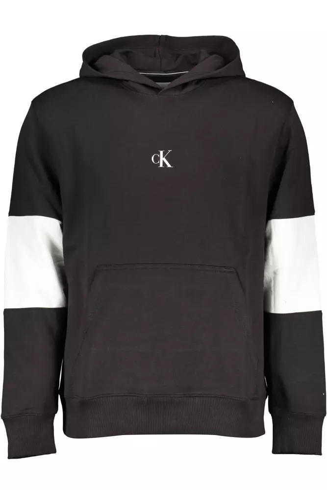 

Черный хлопковый мужской свитер Calvin Klein