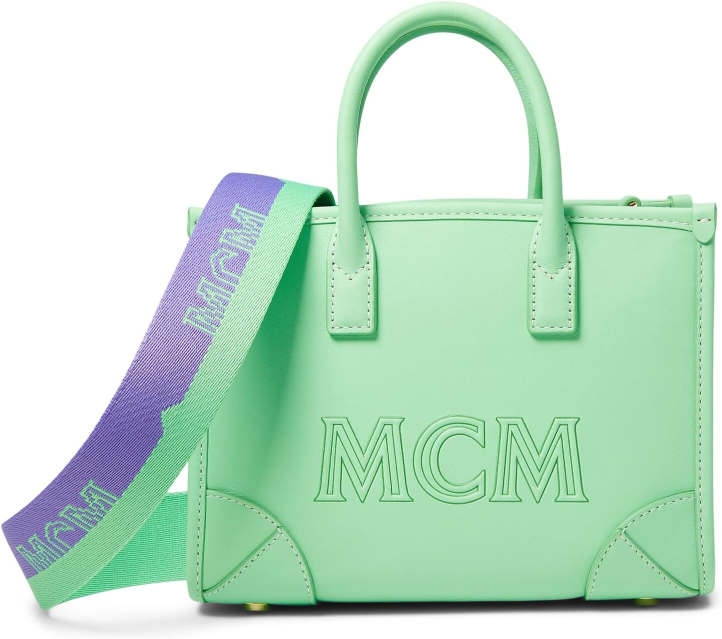 

Сумка-тоут MCM Leather Tote Mini, цвет Summer Green