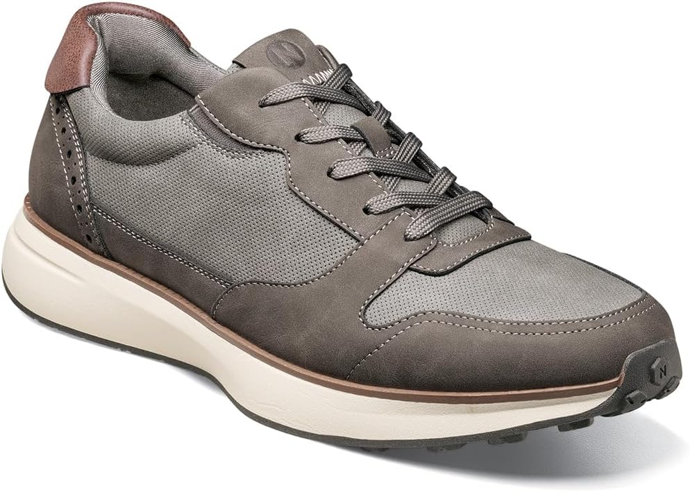 

Мужские туфли Nunn Bush Kore Swift с моксиной и оксфордской шнуровкой для работы в сфере общественного питания, серый
