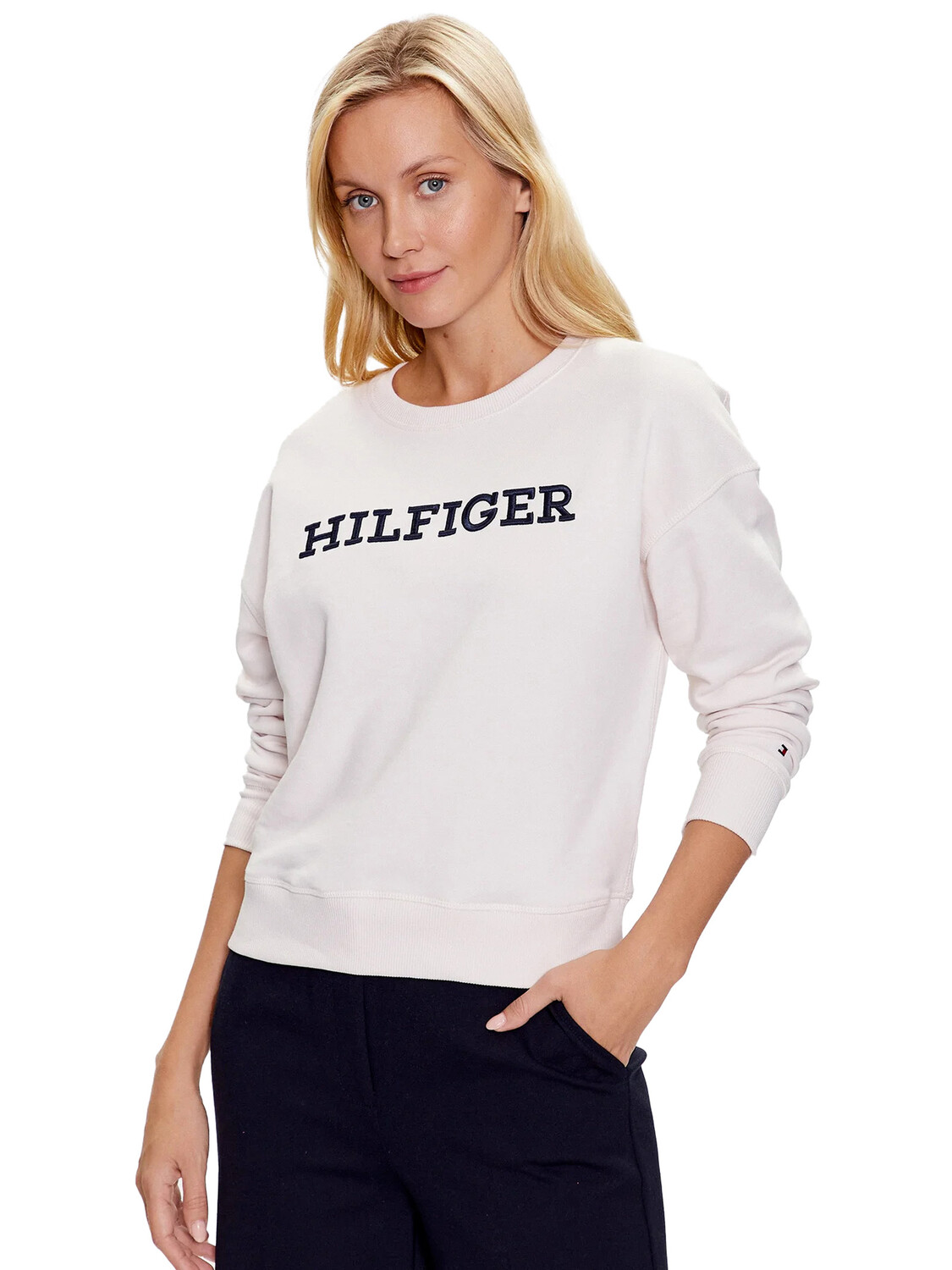 

Толстовка hilfiger felpa con ricamo monotipo Tommy, белый