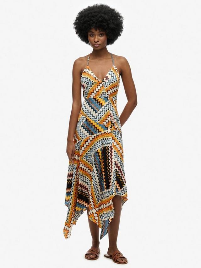 

Платье с асимметричным подолом в стиле пэчворк Superdry, Orange