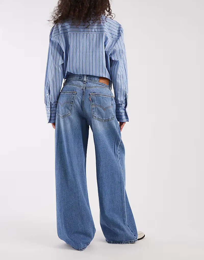 Джинсы Levis XL прямого кроя с завязками на талии Levi's, синий — фото 3