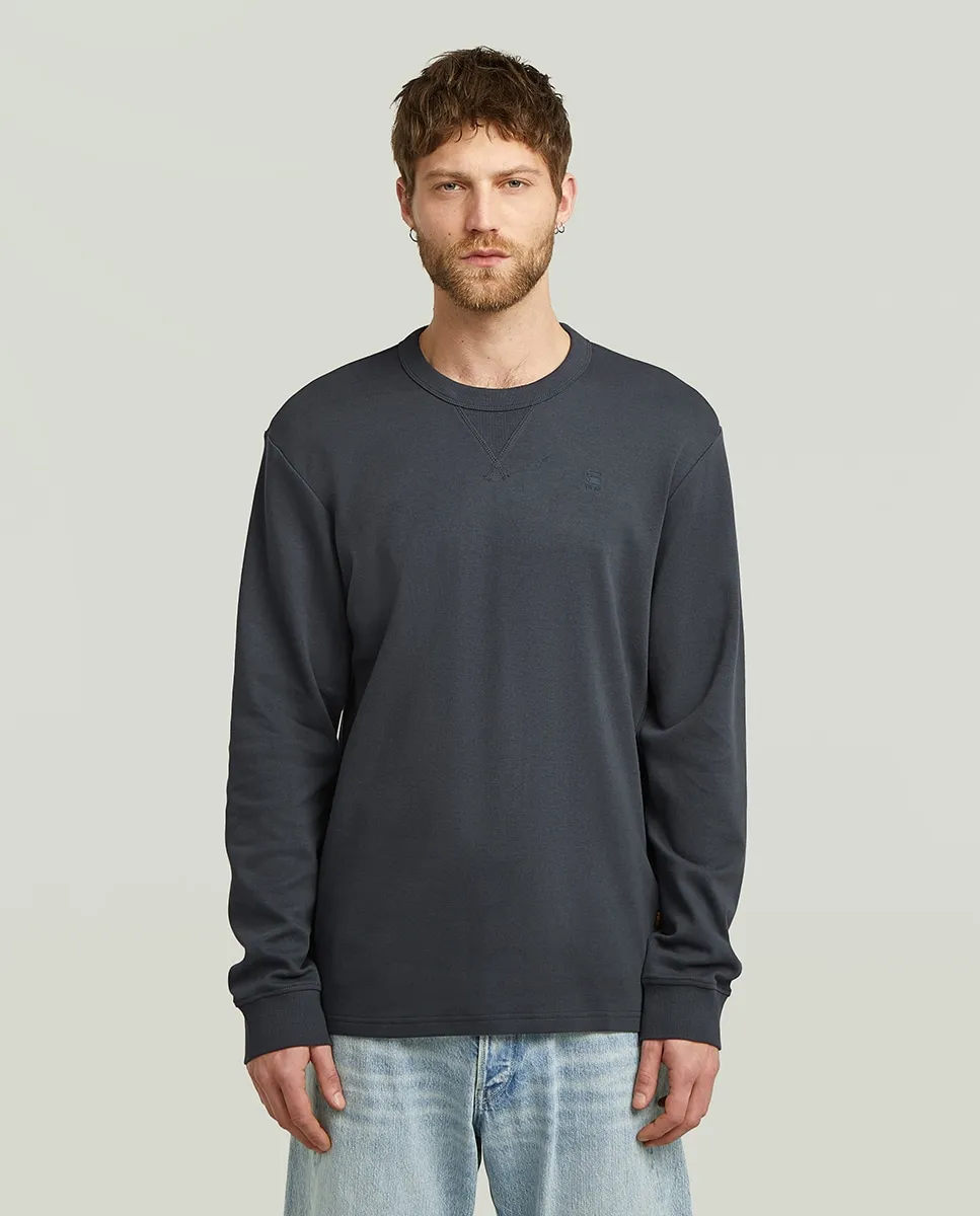 

Мужская футболка с длинным рукавом и круглым вырезом G-Star, синий