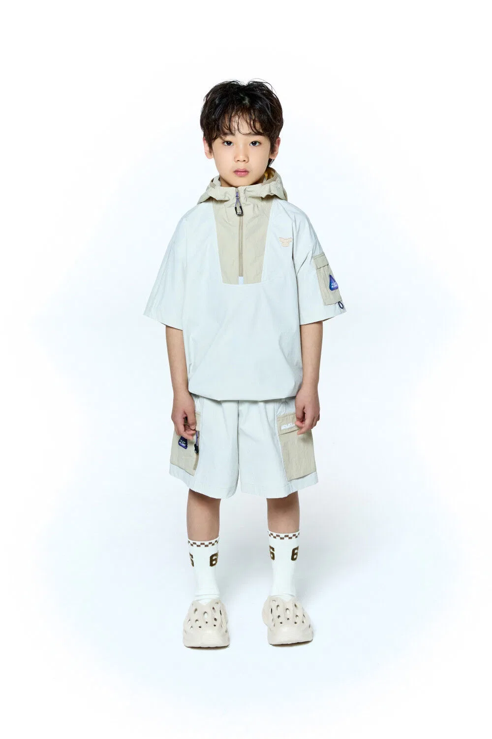 Детское худи Zeta Active Uniform песочного цвета от Children Of Planet — фото 2