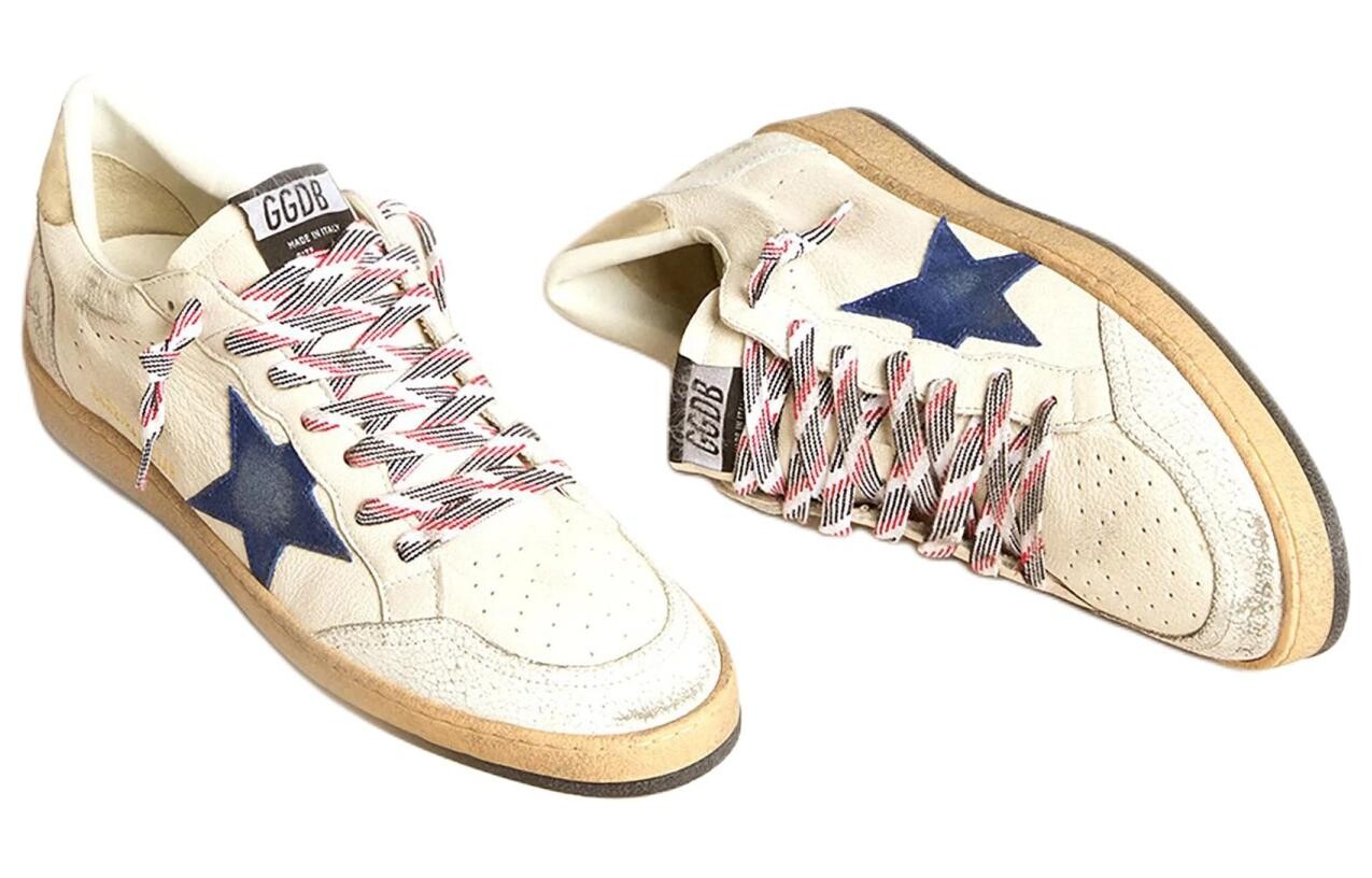 Кроссовки Golden Goose Ball-Star Leather Sneakers, бежевый — фото 3