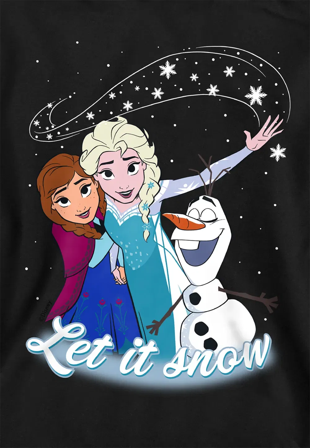 Детский худи с принтом Frozen, Disney, черный — фото 2