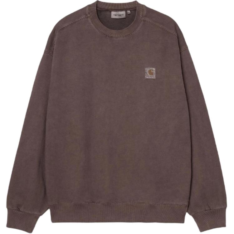 

Свитшот с логотипом на груди Carhartt WIP, коричневый/бежевый
