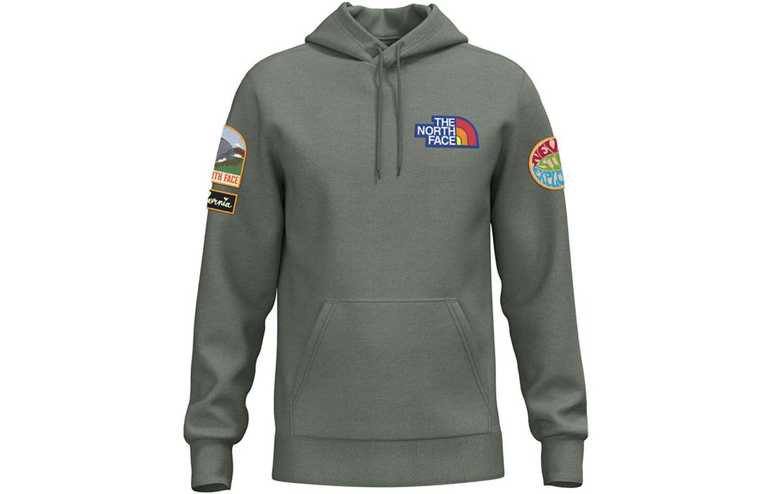 

Толстовка мужская зеленая The North Face, зеленый