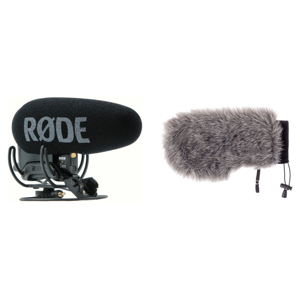

Комплект микрофона-пушки RODE VideoMic Pro+ для крепления на камеру с ветрозащитным экраном Auray Custom