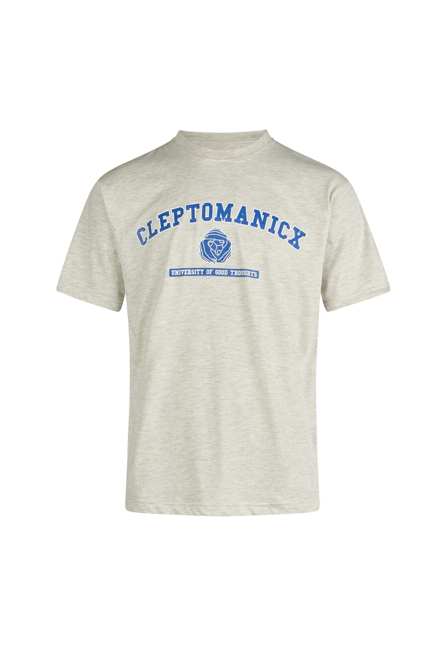 

Рубашка Cleptomanicx Classic Tee Uni Hands, светло-серый