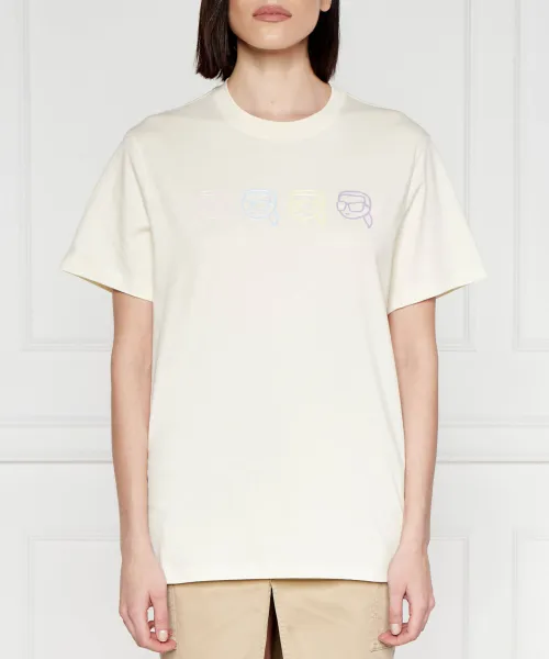 

Футболка Иконик 2.0 Relaxed fit Karl Lagerfeld, бежевый