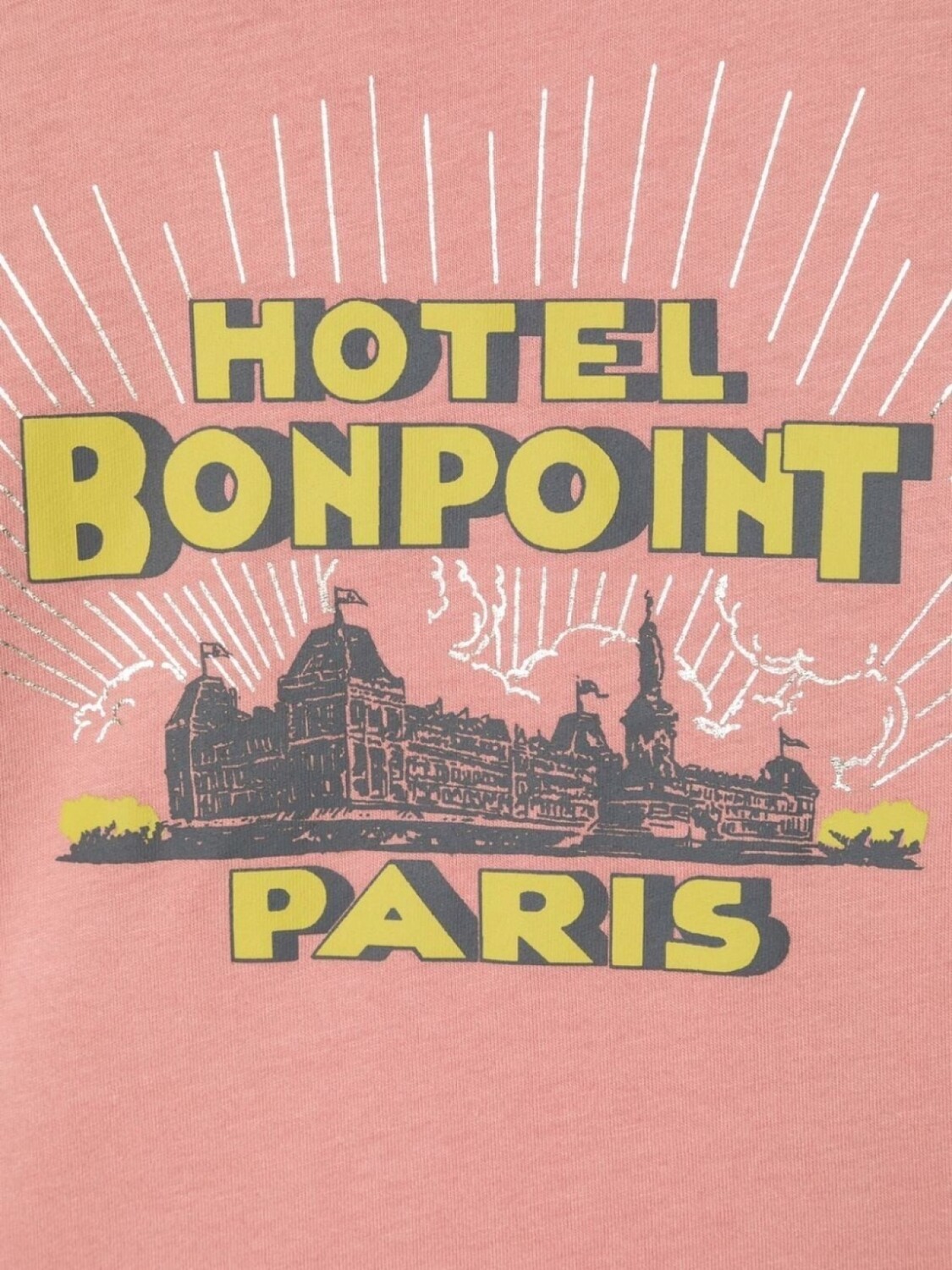 Bonpoint толстовка Hotel Bonpoint с графичным принтом, розовый — фото 3
