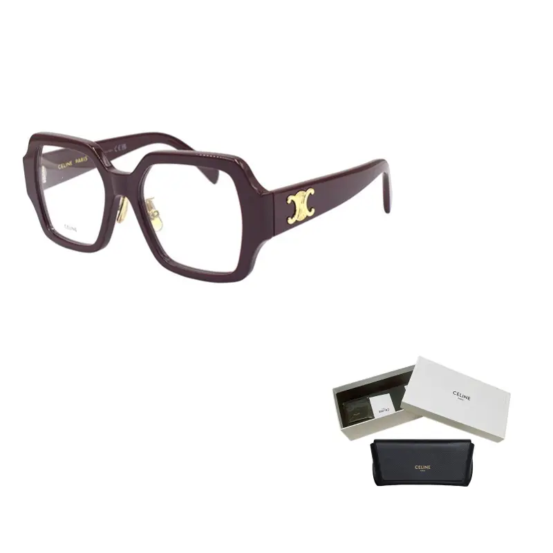 

Квадратные оправы для очков для женщин Celine, темный красный