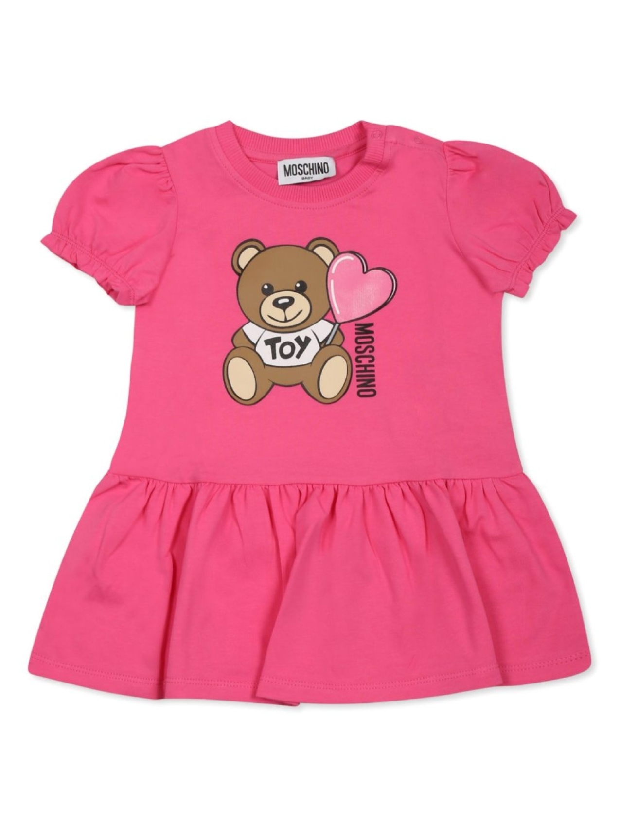 

Moschino Kids платье с принтом Teddy Bear, розовый