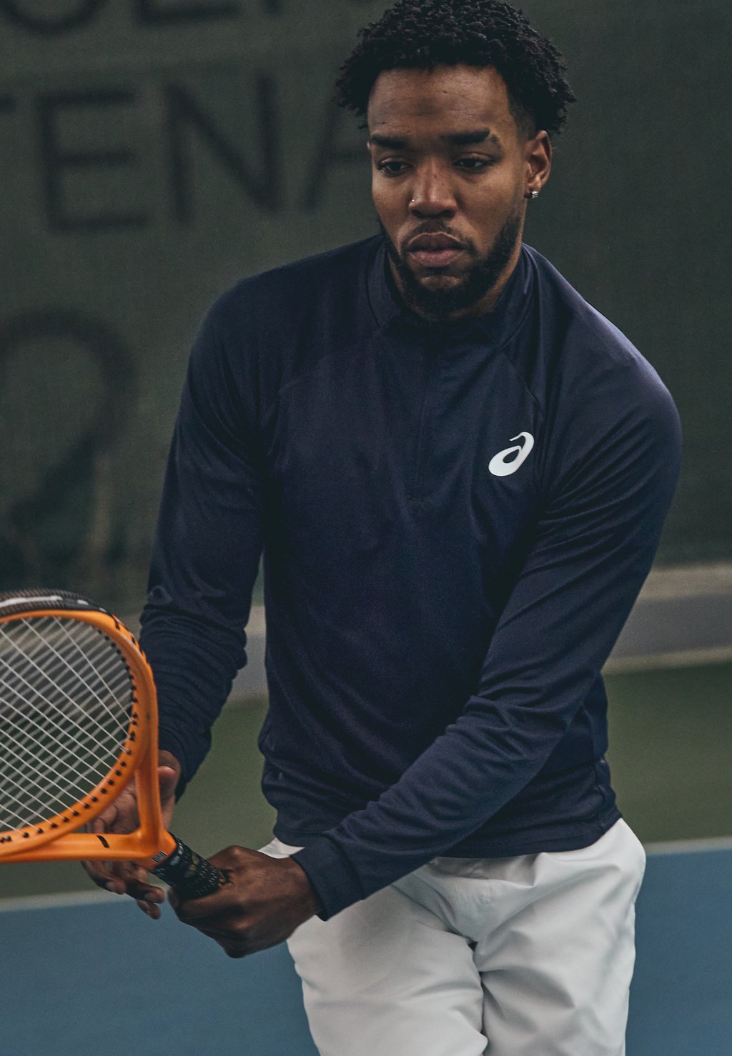 

Топ с длинными рукавами MATCH ZIP ASICS, темно-синий