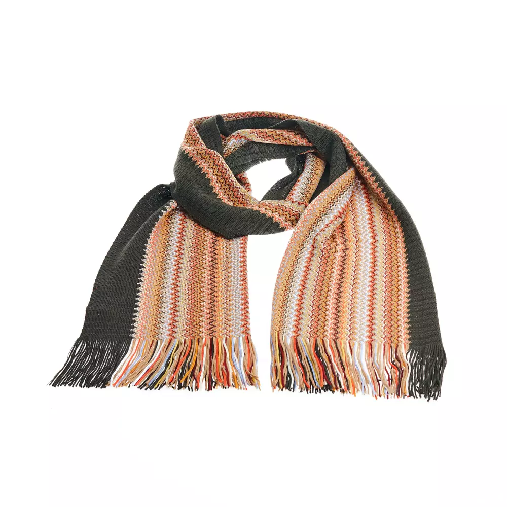 

Многоцветный шерстяной мужской шарф Missoni