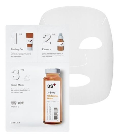 

Отбеливающая процедура для лица Whitening Mask, 3 шт. Missha, 3 Step