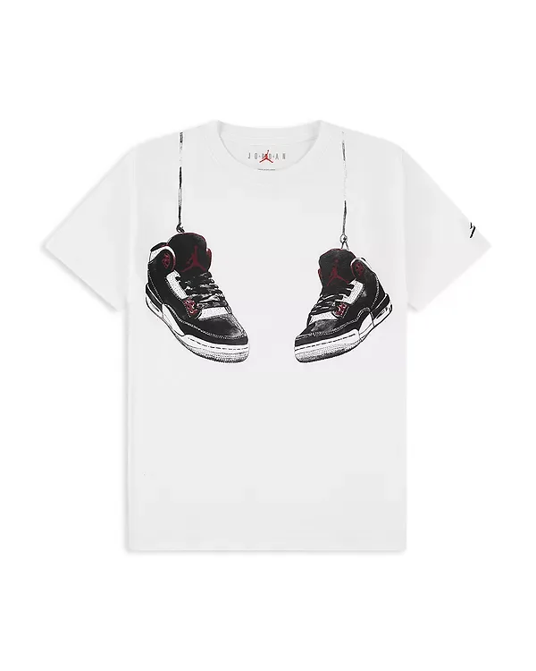 Футболка с завязками - для детей постарше Jordan, White
