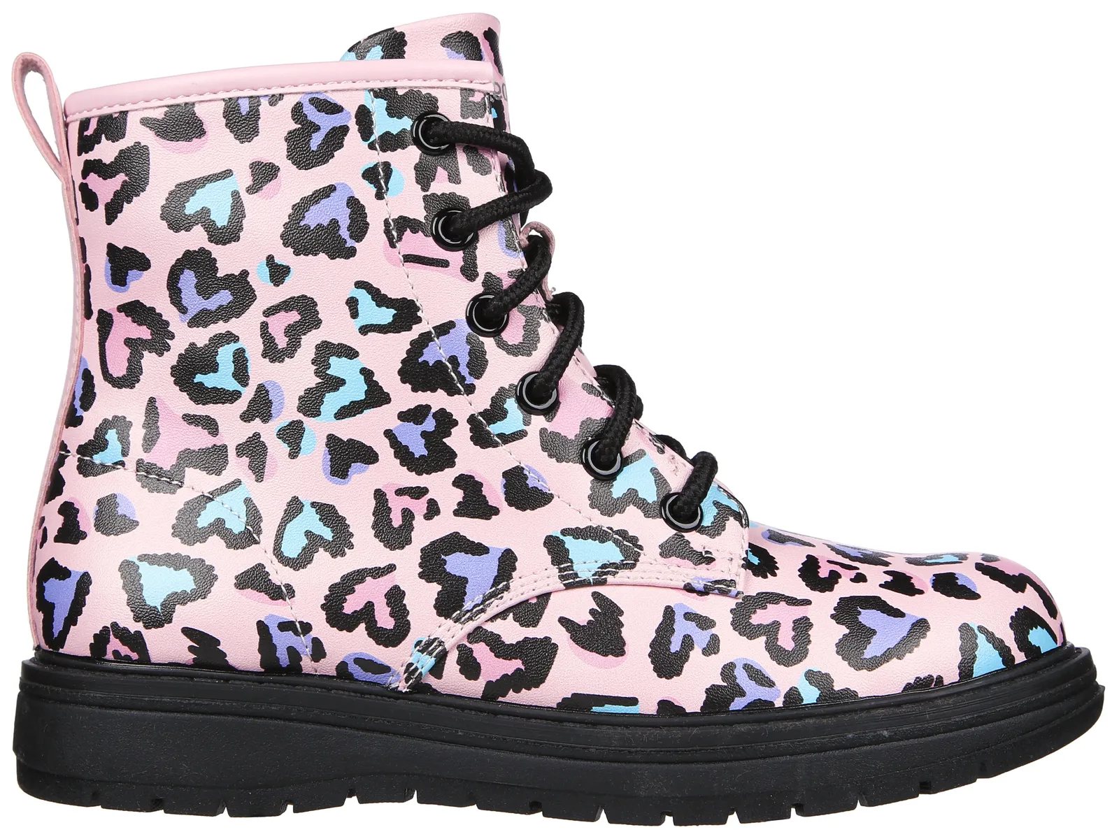 Детские ботинки Skechers на шнуровке "GRAVLEN - TOTALLY WILD", на молнии Skechers Kids, цвет Pink-Kombiniert — фото 3