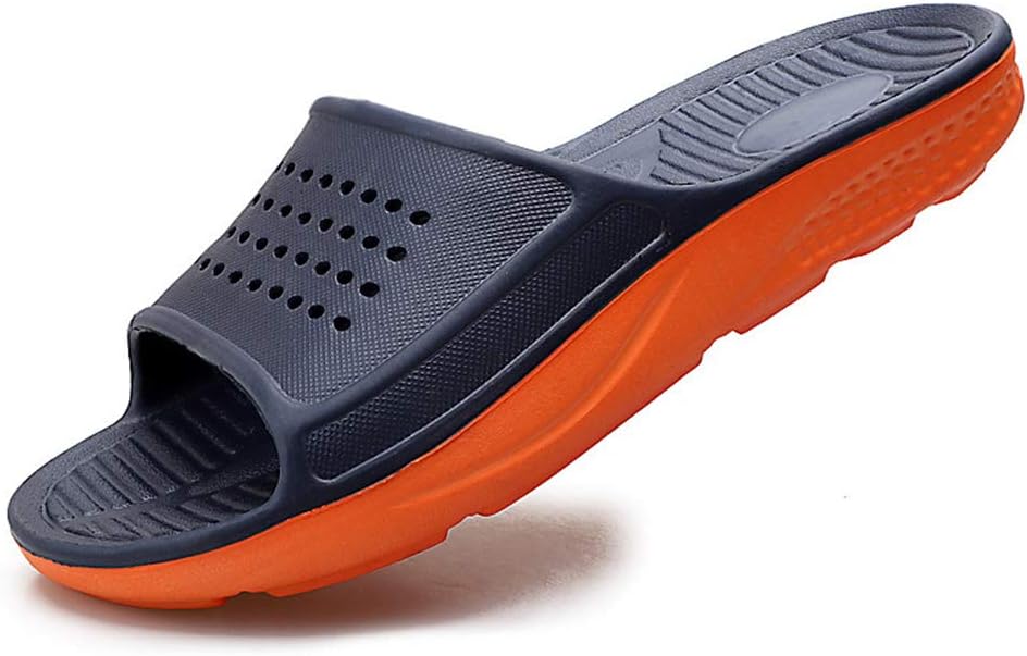 

Мужские шлепанцы для душа и бассейна EASYANT, быстросохнущие, с противоскользящей EVA подошвой, мягкие тапочки, темно-синий