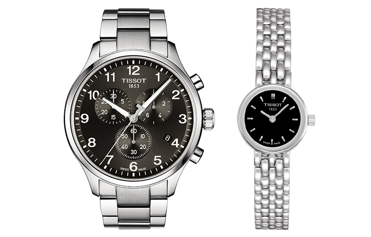 

TISSOT Часы Speed Run Series Quartz Movement Unisex Watch 19.5mm Black Dial Steel Watch Case Steel Strap