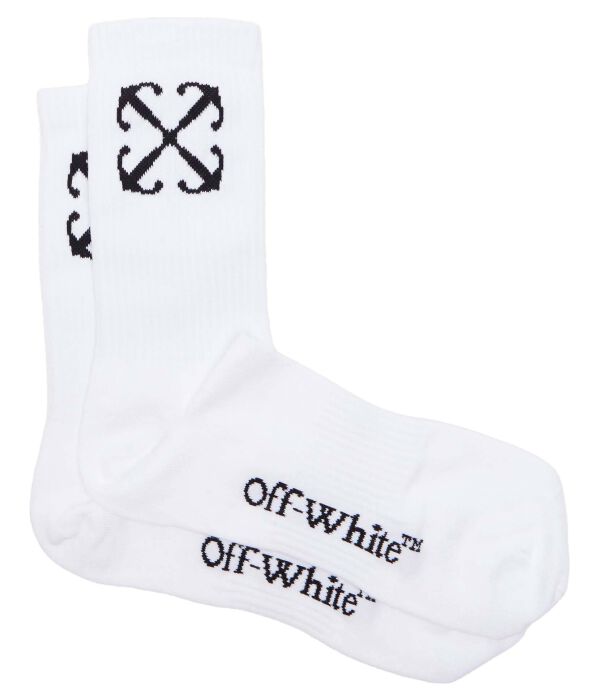 

Носки мужские Off White с фирменным принтом, белый