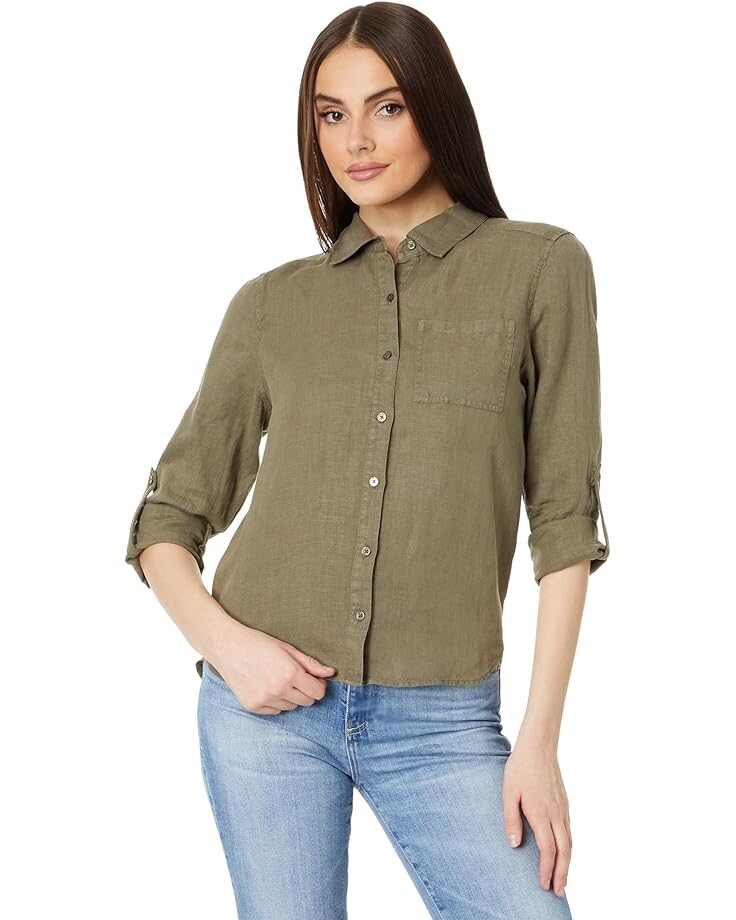 

Рубашка Michael Stars Spencer Pocket Button Down, цвет Camo