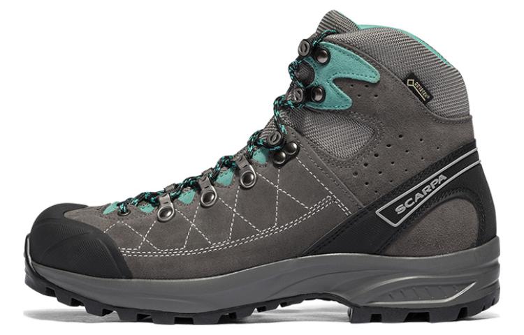 

SCARPA Кроссовки женские треккинговые Kailash Trek абразивостойкие амортизирующие высокие для активного отдыха титановый серый - титановый серый/синий, цвет Titanium Gray/Blue