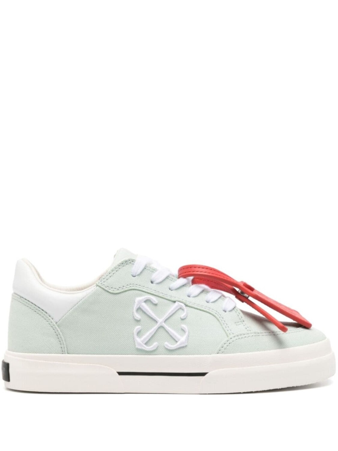 

Off-White кеды New Low Vulcanized, зеленый