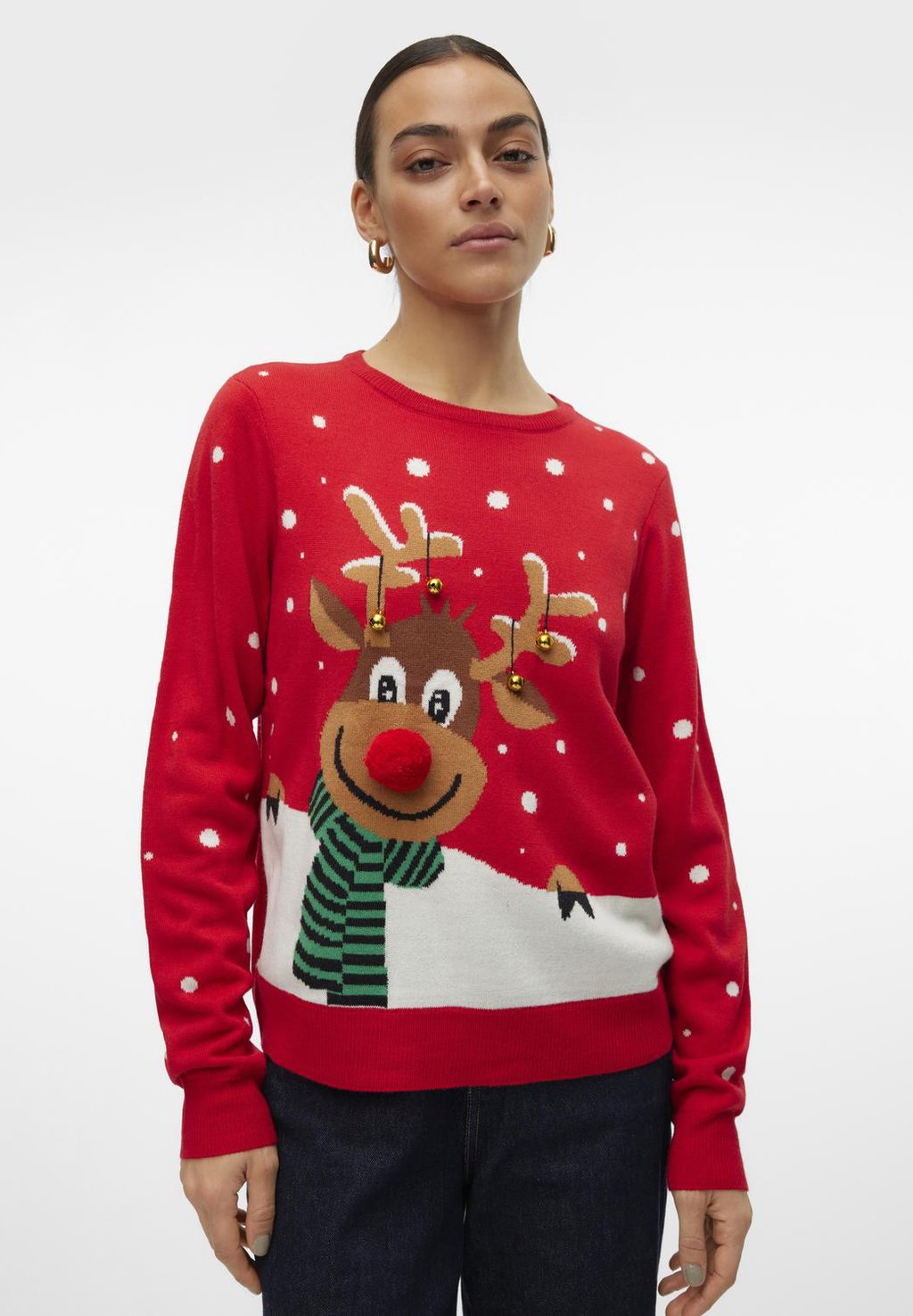 

Джемпер VMSNOWY DEER O NECK XMAS Vero Moda, красный
