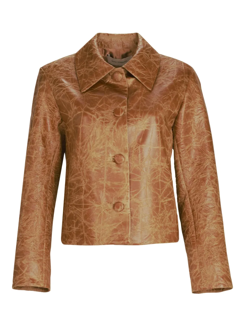 

Куртка с эффектом смятости Columba Silvia Tcherassi, коричневый