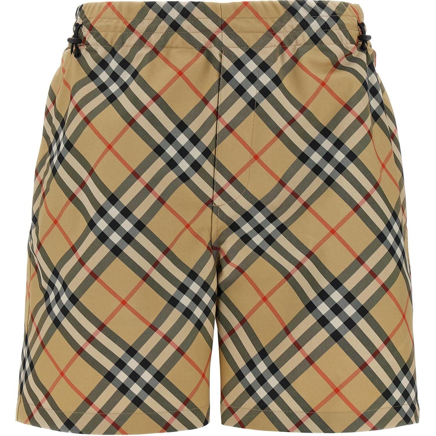 

Бермуды с принтом check Burberry, коричневый
