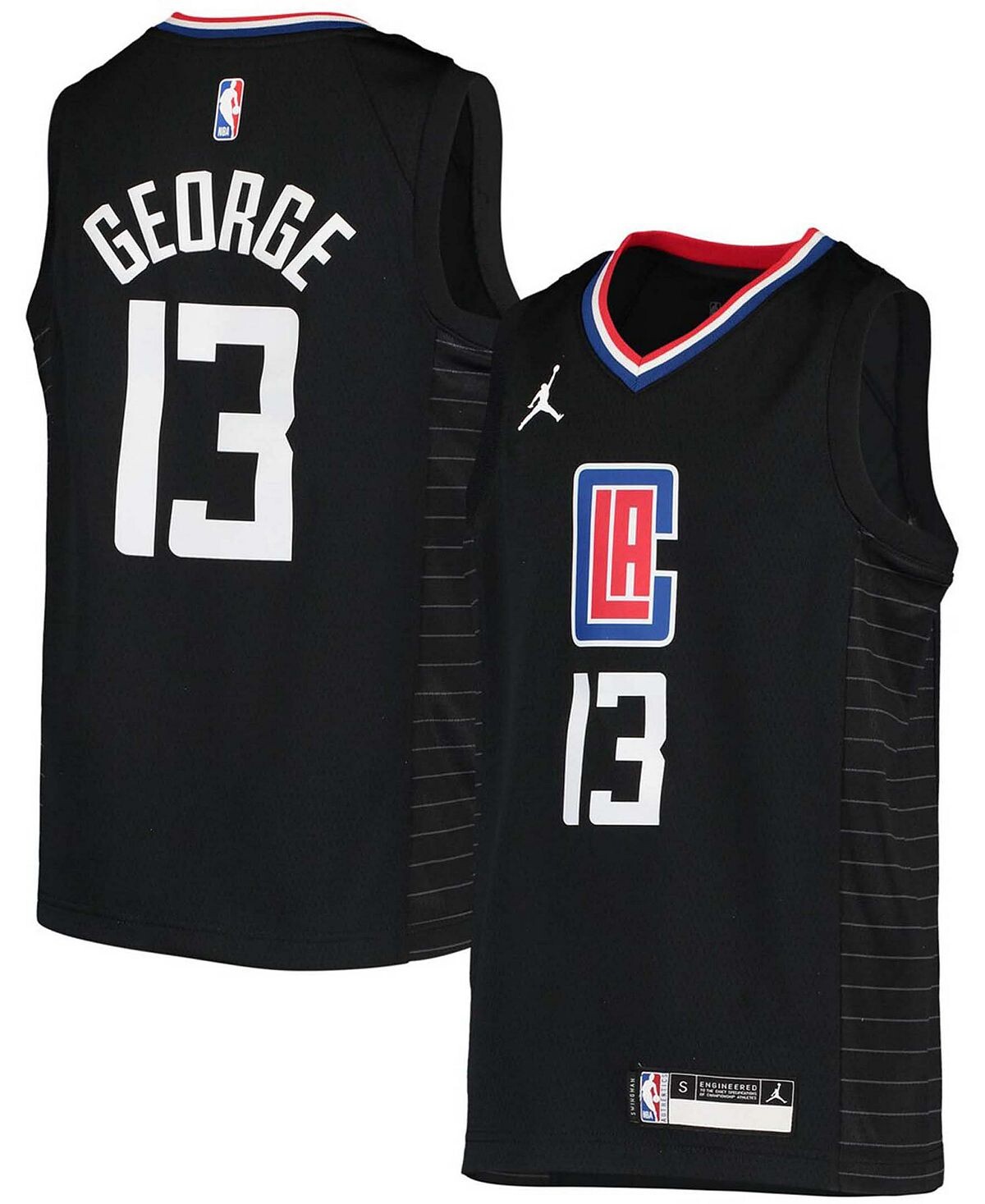 

Джерси Big Boys Paul George Black LA Clippers 2020/21 Swingman Player - Statement Edition Jordan