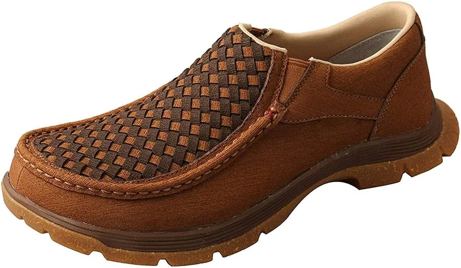 Мужские слипоны Twisted X с косым носком и технологией CellSole Comfort, Clay And Cocoa