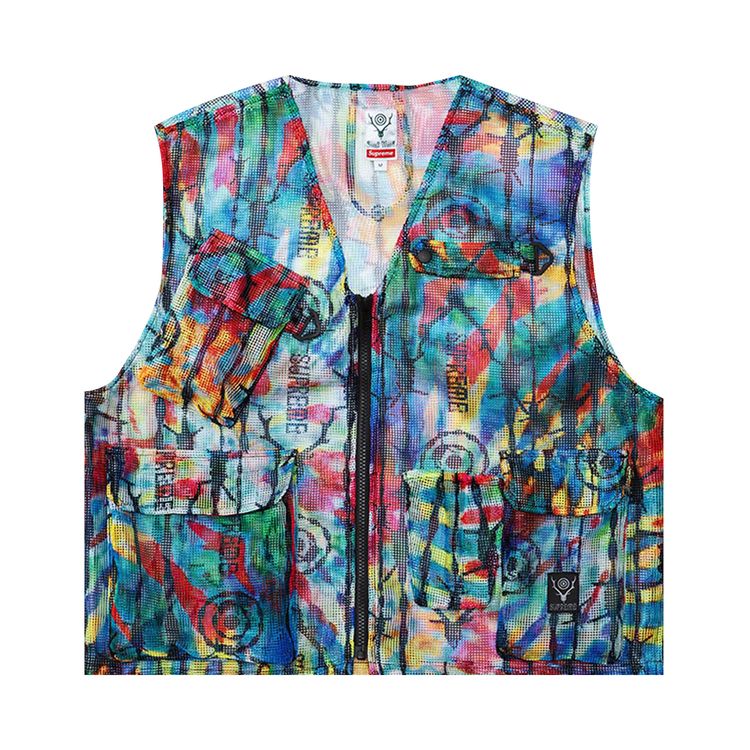 

Утепленный жилет Supreme x SOUTH2 WEST8 Bush Vest 'Multicolor', разноцветный