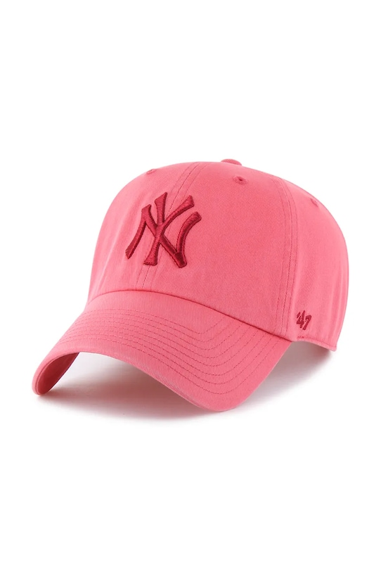 

Бейсболка с козырьком хлопковая MLB New York Yankees 47 Brand, красный