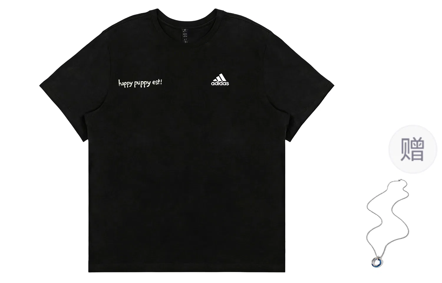 Футболка Adidas MUST HAVES черная оверсайз — фото 3