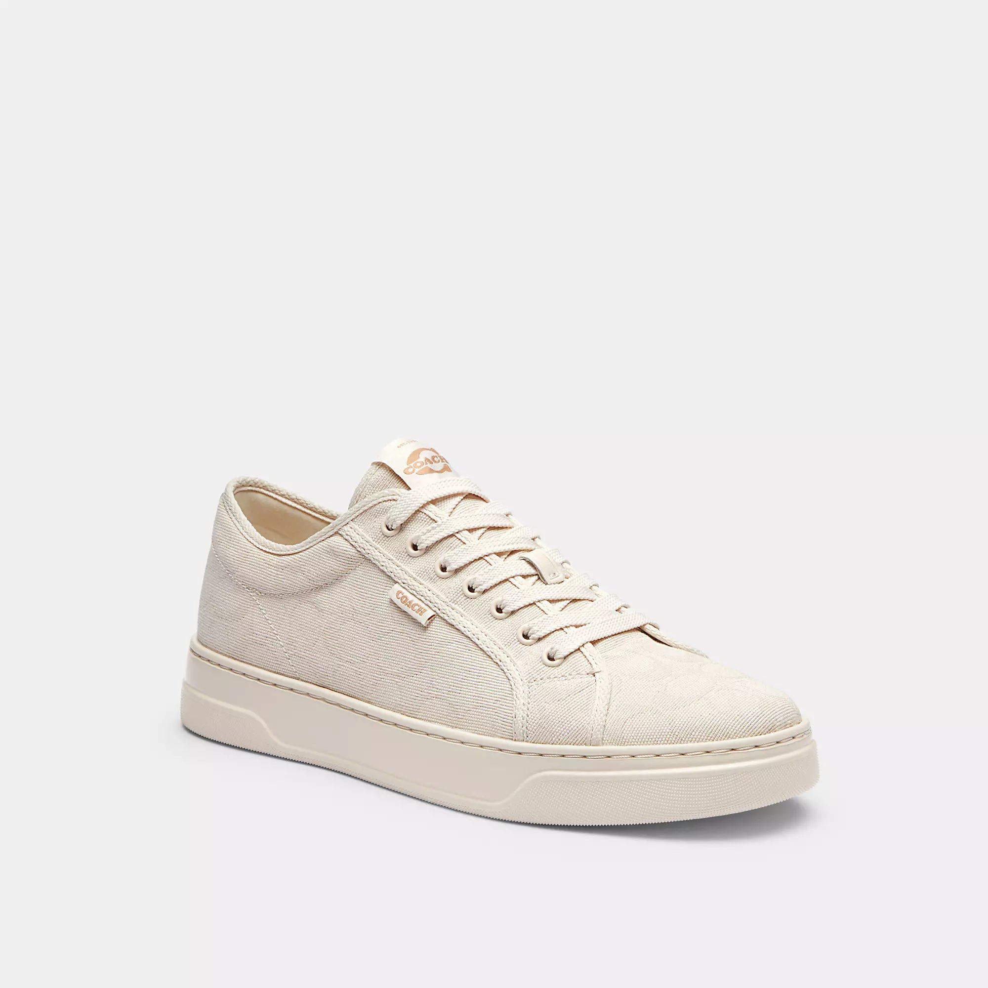 

Кроссовки Coach Outlet из фирменной жаккардовой ткани, Chalk