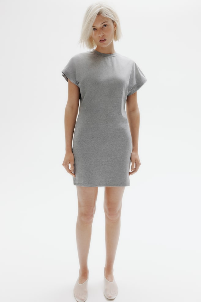 

Платье из джерси с короткими рукавами H&M, серый