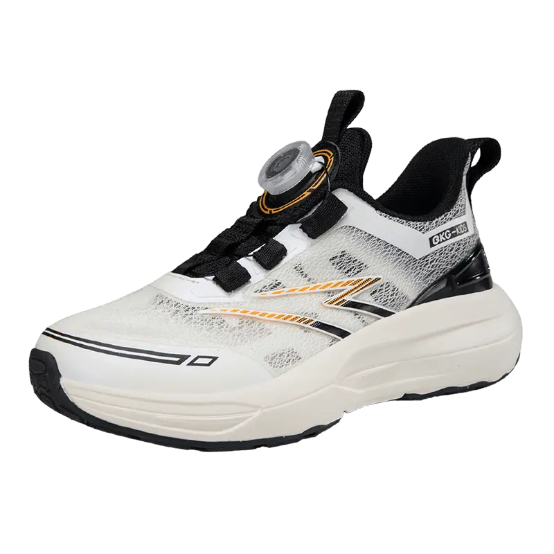 

Детские противоскользящие износостойкие беговые кроссовки Kids' BKG, бежевый/белый/черный