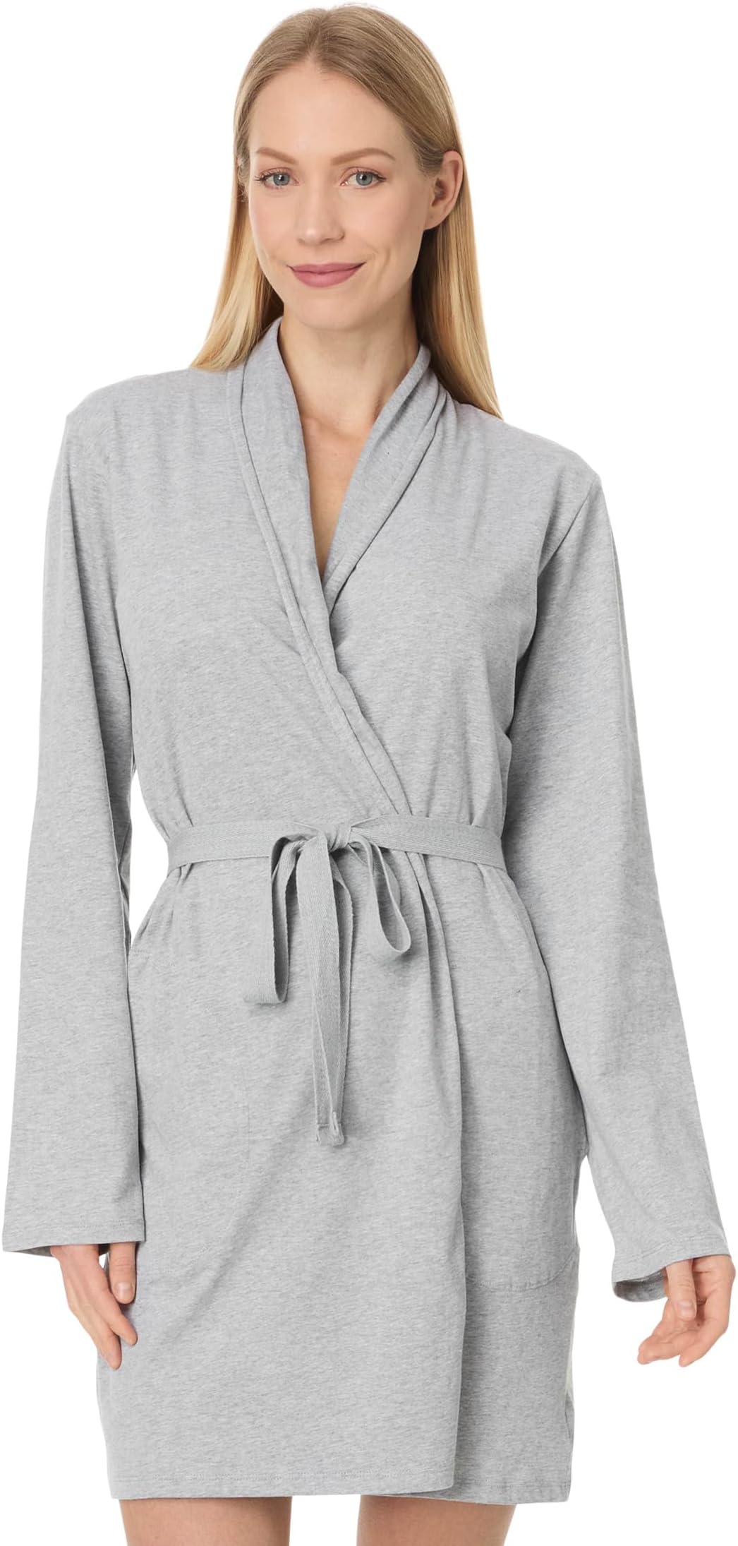 

Женский натуральный халат Juliana из органического хлопка, 36 1/2 дюйма Skin, Heather Grey 1